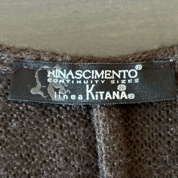 Rinascimento XS Knit Mohair Blend Short Sleeve Bubble Hem Sweater Dress EUC - Picture 7 of 15